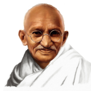 Mahatma Gandhi PNG