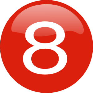 number 8 PNG