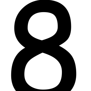 number 8 PNG