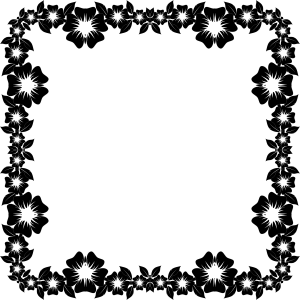Floral frame PNG