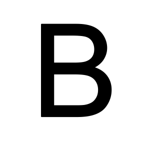 Letter B PNG