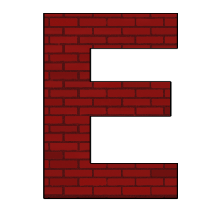 Letter E PNG