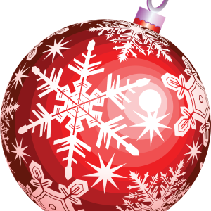 Red Christmas ball toy PNG image