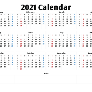Calendar 2021 year PNG