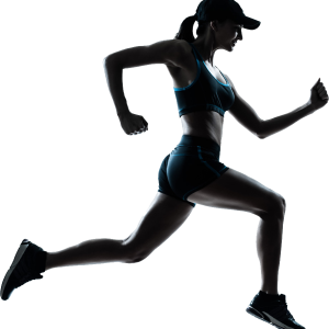 Running woman PNG image