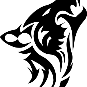 Tattoo wolf PNG image