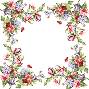 Floral frame PNG