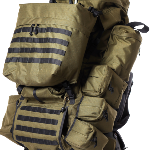 Military backpack PNG image