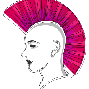 Punk hair PNG