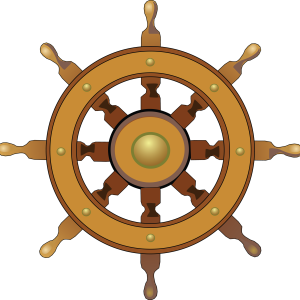 Ship's wheel, rudder PNG