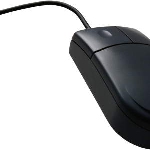 Black PC mouse PNG image