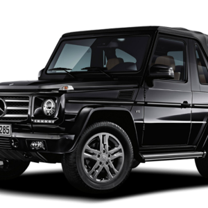 Black Mercedes G-class Gelandewagen car PNG image