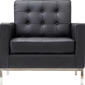 Black armchair PNG image
