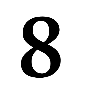 number 8 PNG