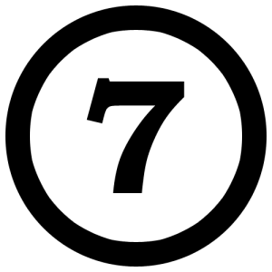 number 7 PNG