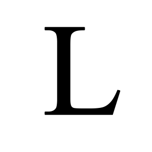Letter L PNG
