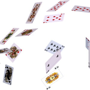 Flying cards PNG