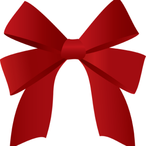 Red bow PNG image