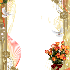 Floral frame PNG