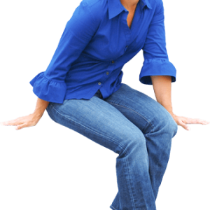 Sitting woman PNG