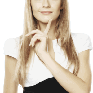 Thinking woman PNG