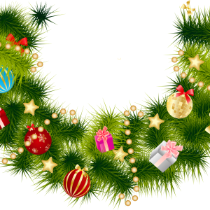 Christmas garland PNG
