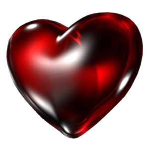 Dark heart PNG image, free download