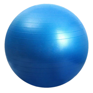 Exercise ball PNG blue image