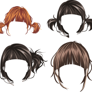 Hair wig PNG