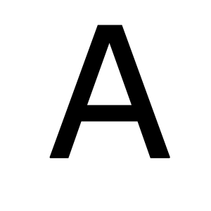 letter A PNG