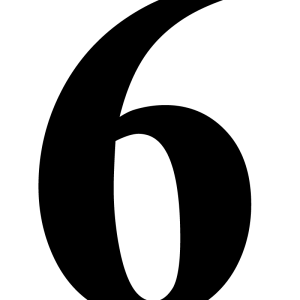 Number 6 PNG