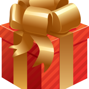 Gift red box PNG image