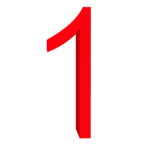 Number 1 PNG
