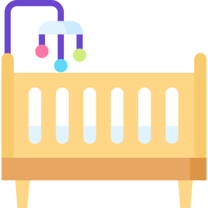 Infant bed, crib PNG
