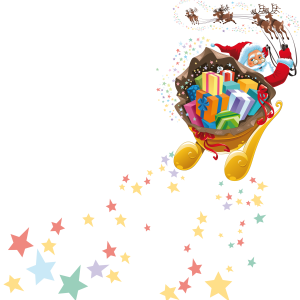 Santa sleigh PNG