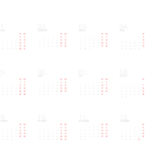 Calendar 2022 year PNG