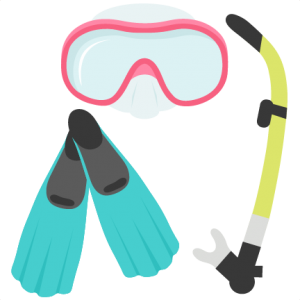 Snorkel, diving mask PNG
