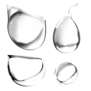 Water drops PNG image