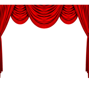 Red curtains PNG