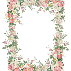 Floral frame PNG