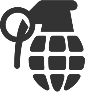 siluet hand grenade PNG image