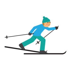 Skiing PNG