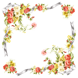 Floral frame PNG