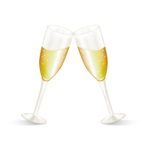 Champagne glasses PNG