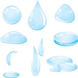 Water drops PNG image