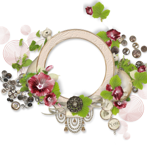 Floral frame PNG