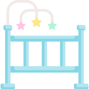 Infant bed, crib PNG