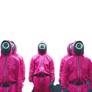 Squid Game guards PNG