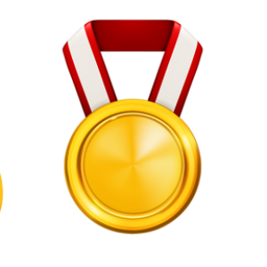 Gold medal PNG