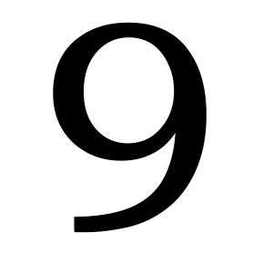 Number 9 PNG